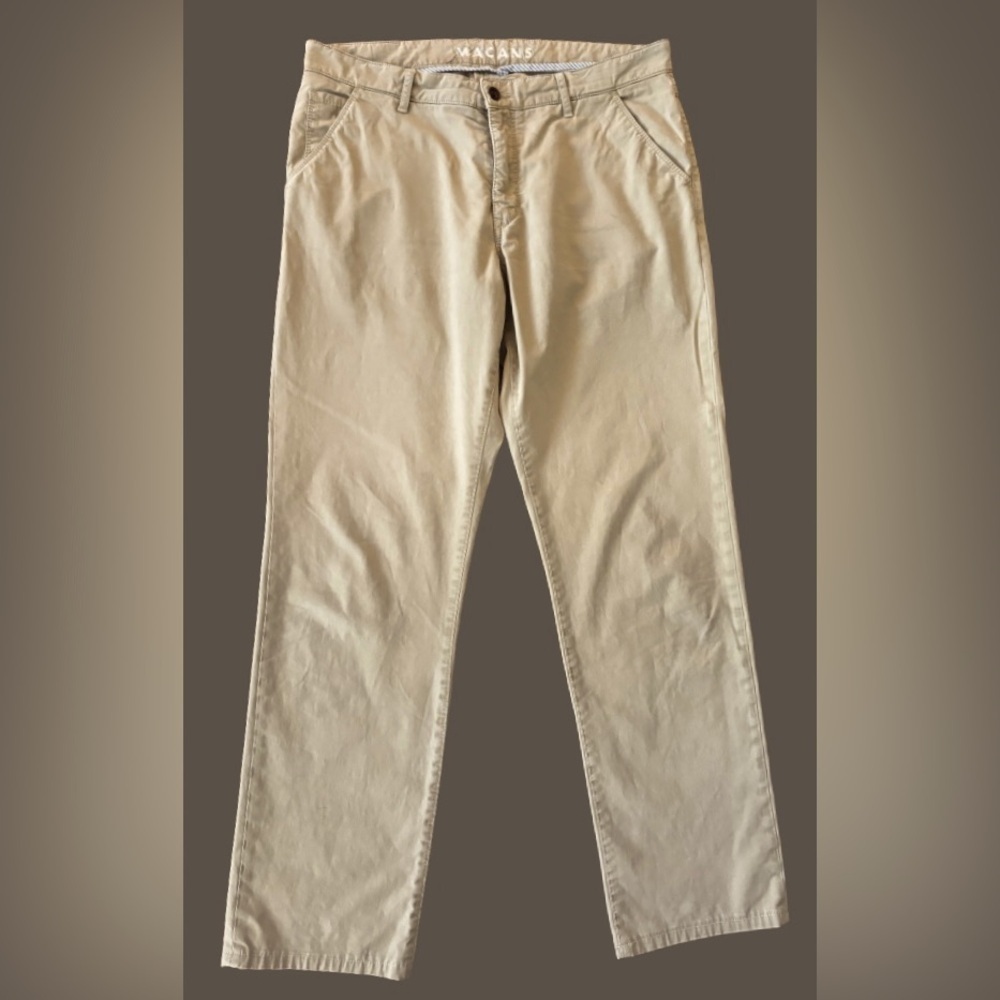 Mason khaki strght lg chinos MENS SZ 40x35 preppy Ivy League